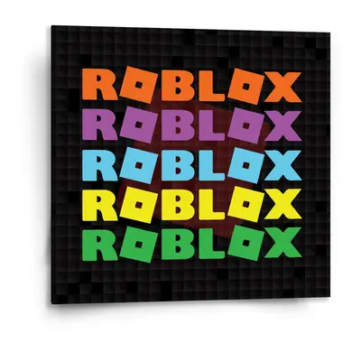 Obraz ROBLOX Barevný text - 110x110 cm