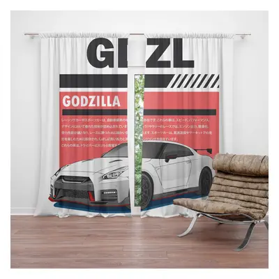 Závěs Nissan GTR 35 Godzilla: 2ks 140x250cm