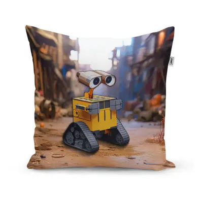 Polštář Wall-E robot Město - 40x40 cm