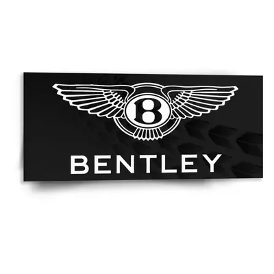 Obraz Logo Bentley Černý - 110x50 cm