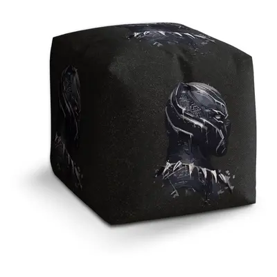 Taburet Cube BLACK PANTHER z profilu Vesmír: 40x40x40 cm