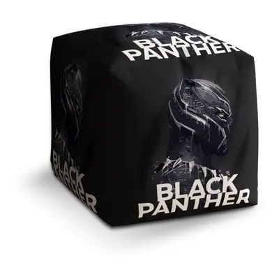 Taburet Cube BLACK PANTHER Scrape: 40x40x40 cm