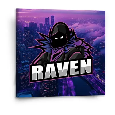 Obraz FORTNITE RAVEN Steampunk město - 110x110 cm