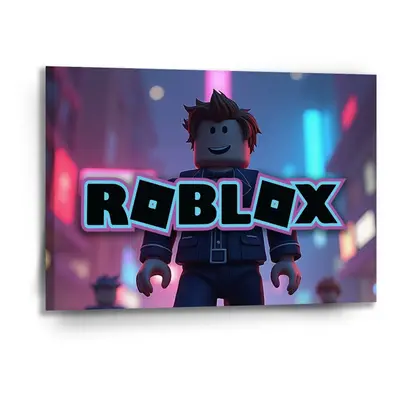 Obraz ROBLOX Neonové město - 90x60 cm