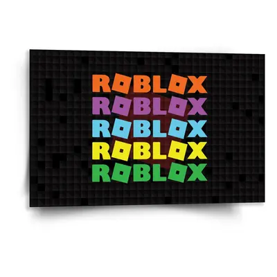 Obraz ROBLOX Barevný text - 120x80 cm