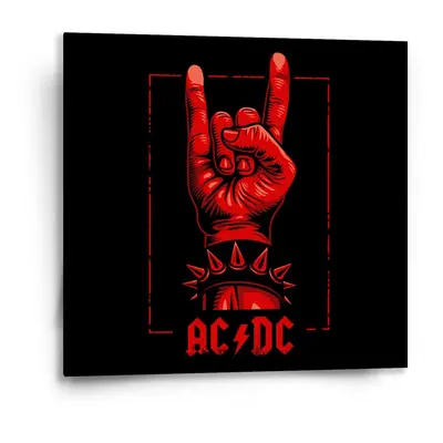 Obraz ACDC Červená ruka - 50x50 cm