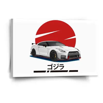 Obraz Nissan GTR 35 Japonské slunce - 60x40 cm