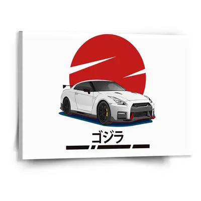 Obraz Nissan GTR 35 Japonské slunce - 150x110 cm