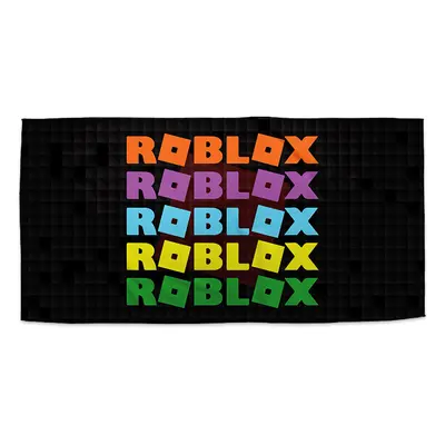 Ručník ROBLOX Barevný text - 70x140 cm