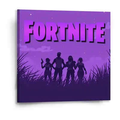 Obraz FORTNITE Fialová silueta - 50x50 cm