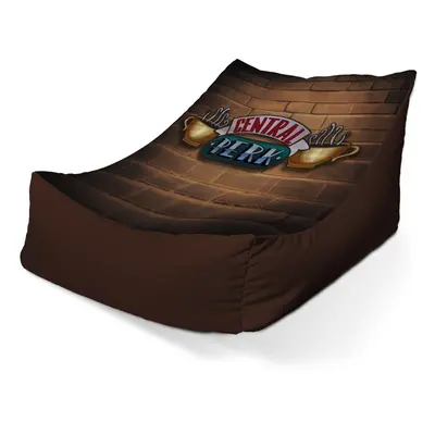 Sedací vak Lounge Seriál přátelé CENTRAL PERK Cihly - 80 x 95 x 50 cm