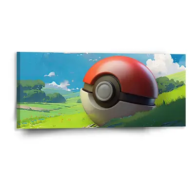 Obraz Pokemon ball Krajina - 110x50 cm