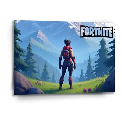 Obraz FORTNITE Horská krajina - 90x60 cm