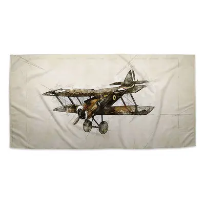 Ručník Historický dvouplošník Vintage - 70x140 cm