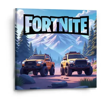 Obraz FORTNITE Off-road auta - 50x50 cm