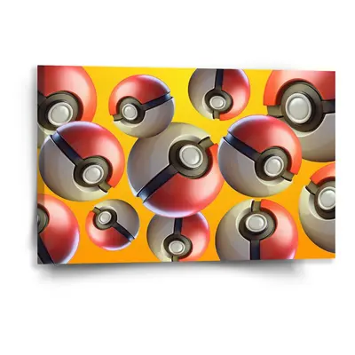 Obraz Pokemon ball Pattern - 60x40 cm