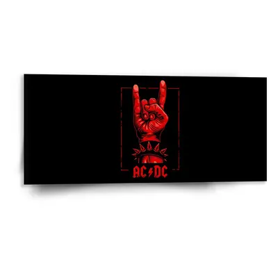 Obraz ACDC Červená ruka - 110x50 cm