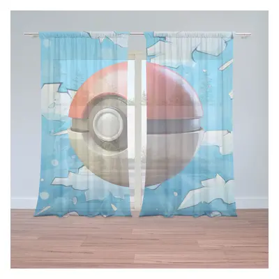 Záclony Pokemon ball Obloha: 2ks 150x250cm