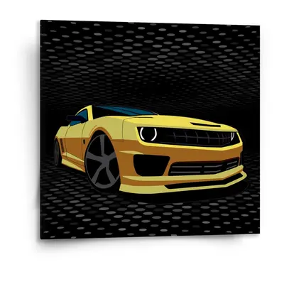 Obraz Chevrolet Camaro Puntíky - 110x110 cm