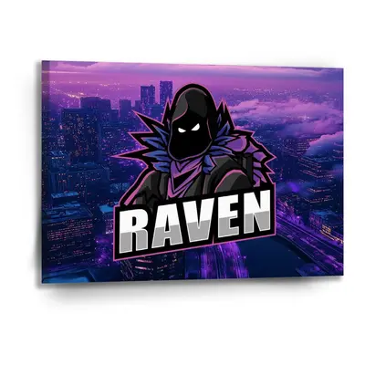 Obraz FORTNITE RAVEN Steampunk město - 90x60 cm