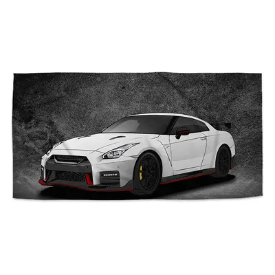 Ručník Nissan GTR 35 Šedý - 50x100 cm