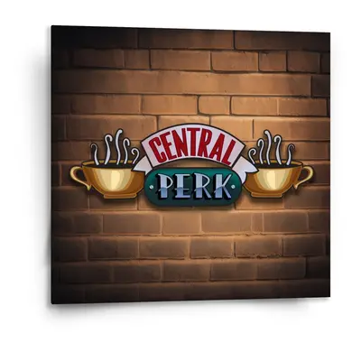 Obraz Seriál přátelé CENTRAL PERK Cihly - 110x110 cm