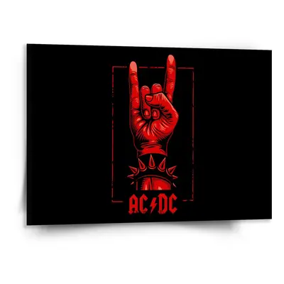 Obraz ACDC Červená ruka - 150x110 cm