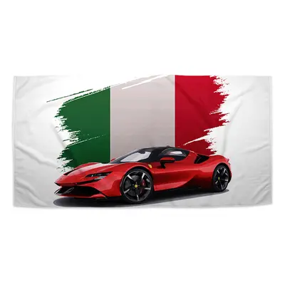 Ručník Ferrari Italská vlajka - 50x100 cm