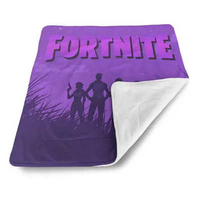 Deka pro miminko FORTNITE Fialová silueta - 90x120 cm