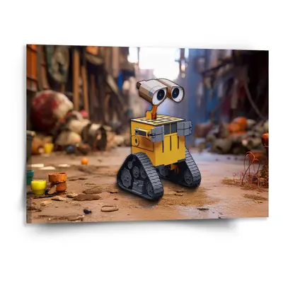 Obraz Wall-E robot Město - 150x110 cm