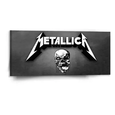 Obraz METALLICA Lebka Šedá - 110x50 cm