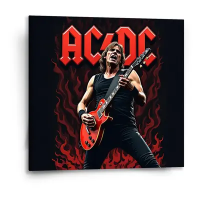 Obraz ACDC Kytarista - 50x50 cm