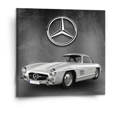 Obraz Mercedes-Benz 300 SL Šedé pozadí - 110x110 cm