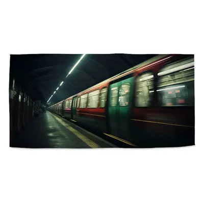 Ručník Metro v tmavé stanici - 70x140 cm