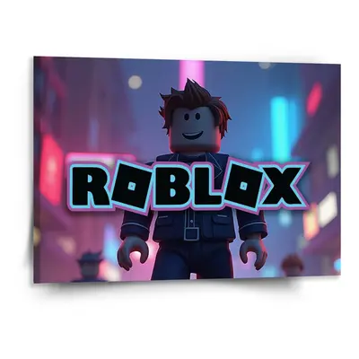 Obraz ROBLOX Neonové město - 150x110 cm