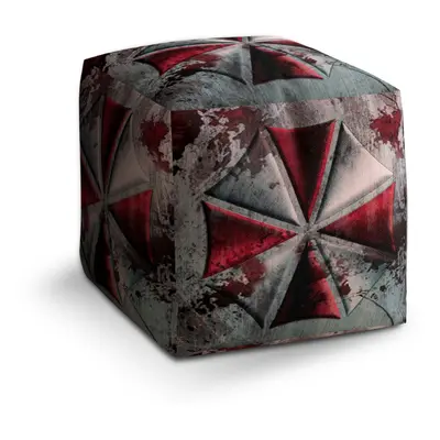 Taburet Cube Resident Evil Umbrella Corporation Steel: 40x40x40 cm