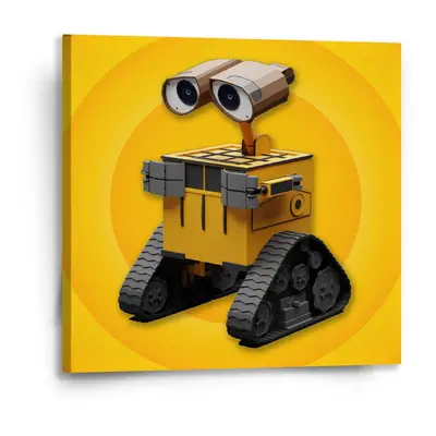 Obraz Wall-E robot Žlutý - 50x50 cm