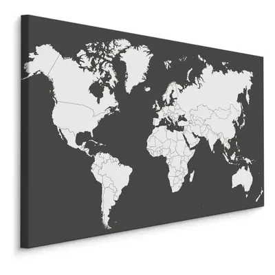 MyBestHome BOX Plátno Klasická Mapa Světa Varianta: 100x70