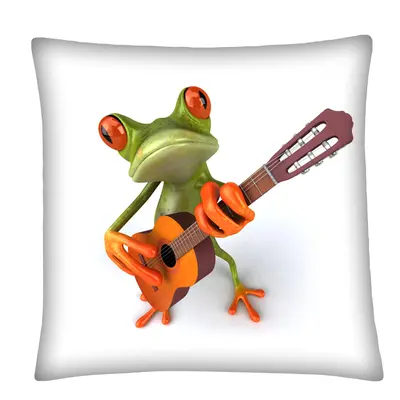 Polštář FROG 02 zelená Mybesthome 40x40 cm Varianta: Povlak na polštář s antialergickou prošívan