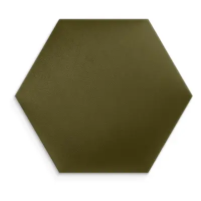 Čalouněný nástěnný panel HEXAGON 40x35 cm khaki MyBestHome