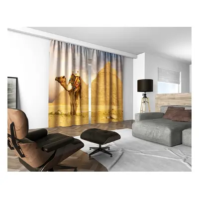 3D dekorační závěs s řasící páskou 124V EGYPT 2x160x250 cm set 2 kusy MyBestHome