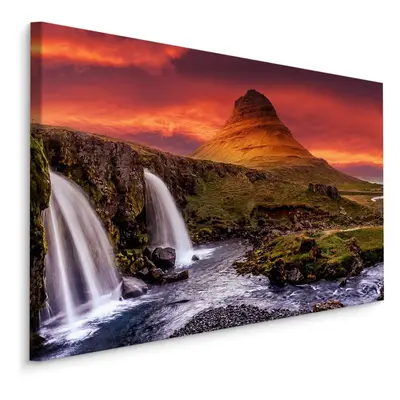 Plátno Vodopád Kirkjufellsfoss Na Islandu Varianta: 30x20