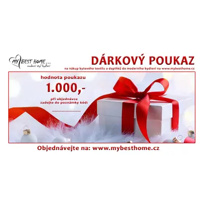 DÁRKOVÝ POUKAZ hodnota dárkového poukazu: 1000,