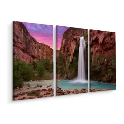 Vícedílné plátno Vodopády Havasupai II. Varianta: 120x180