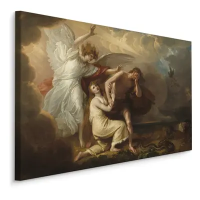 MyBestHome BOX Plátno Benjamin West "Vyhnanství Adama A Evy Z Ráje" Reprodukce Varianta: 120x80