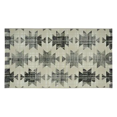 Venkovní vzorovaný koberec AZTEC béžová 80x150 cm Multidecor