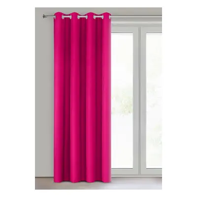 Dekorační jednobarevný závěs s kroužky EASY TOP amarant 1x140x250 cm (cena za 1 kus) MyBestHome