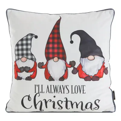 Vánoční polštář LOVE CHRISTMASS 45x45 cm MyBestHome Varianta: Povlak na polštář s antialergickou