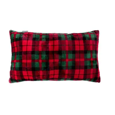 Vánoční polštář s výplní | TARTAN | s beránkem | 30X50 cm | 709296