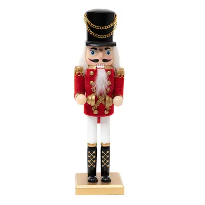 Vánoční figurka | NUTCRACKER | louskáček s činely | 30 cm | 836102 Homla.com